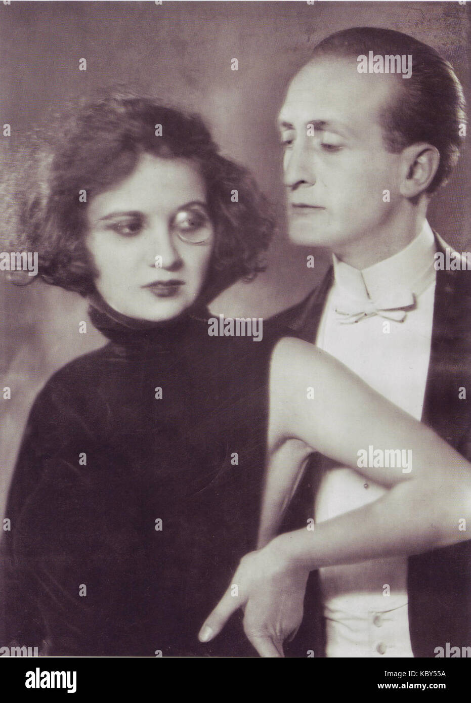 Hans Albers mit Dame, 1924 Foto de stock