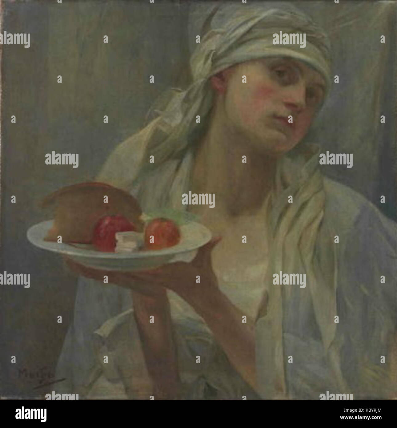 Alfons Mucha 24.7.1860 14.7.1939 Samaritanka Foto de stock