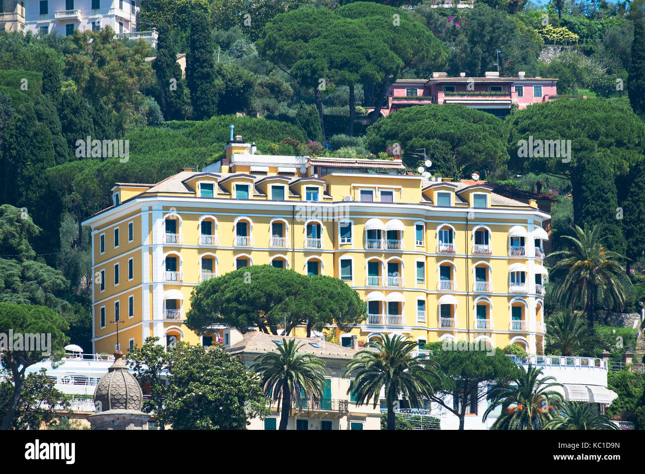Hotel de lujo en Santa Margherita Ligure, Italia, Foto de stock