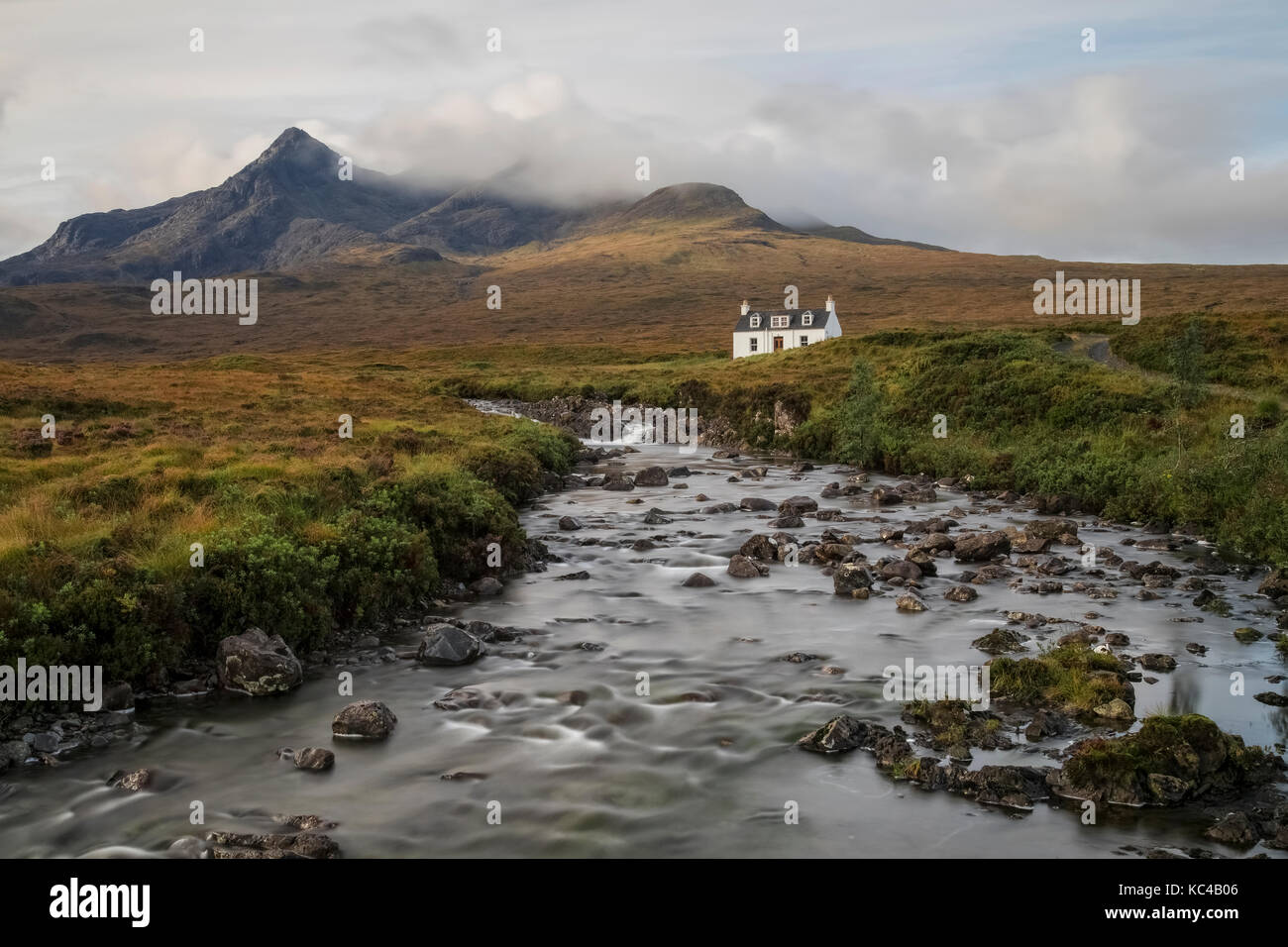 Sligachan, Cuillins, Isla de Skye, Escocia, Reino Unido Foto de stock