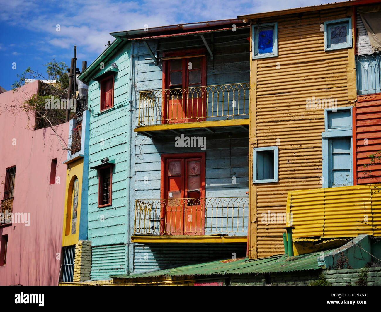Casas en Caminito, La Boca, Buenos Aires, Argentina Fotografía de stock -  Alamy
