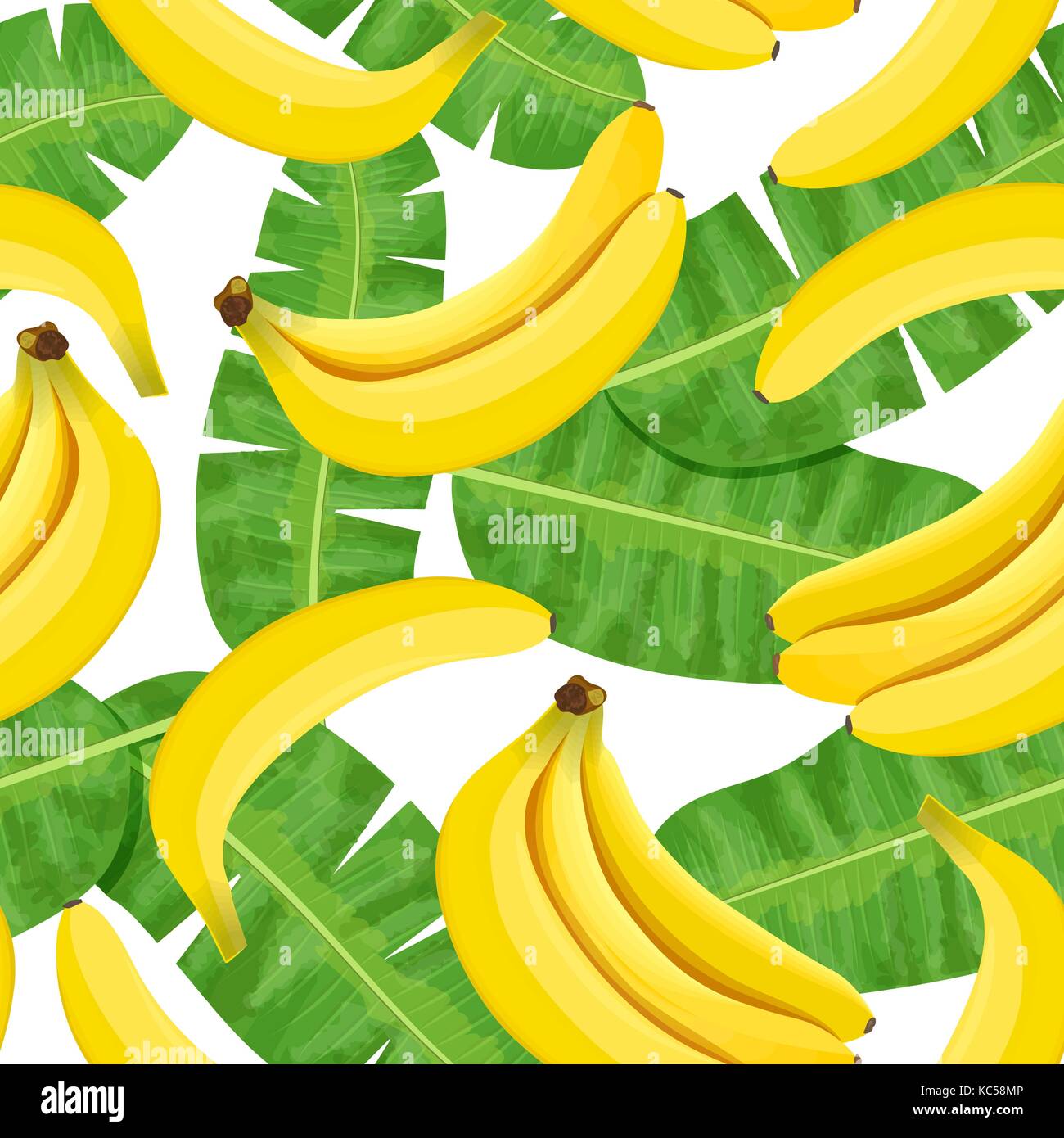 Acuarela perfecta ilustración de hojas tropicales, la selva densa. patrón con tropic verano motif puede ser utilizada como textura de fondo, papel de embalaje, textil, diseño de papel tapiz. banana hojas de palmera. Ilustración del Vector