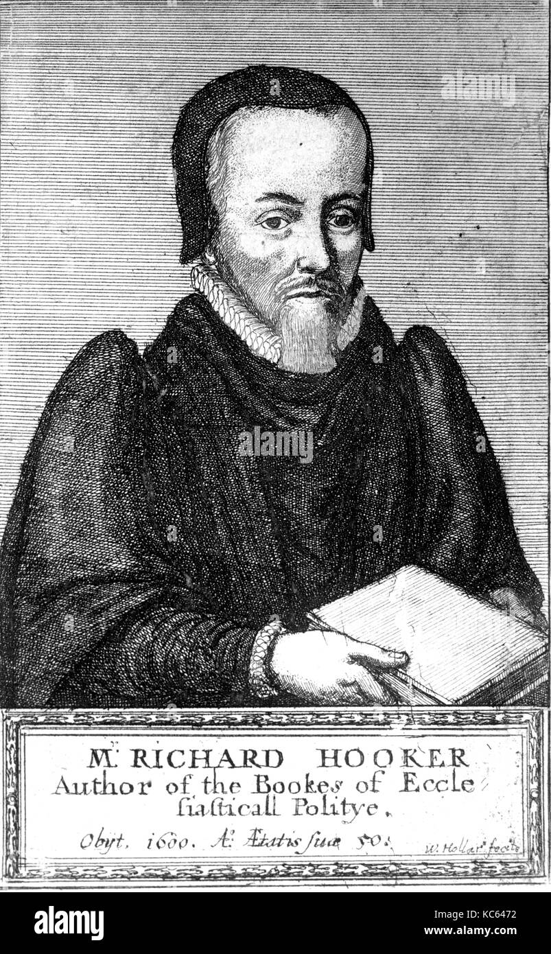 Richard HOOKER (1554-1600) Inglés Iglesia de Inglaterra teólogo Foto de stock