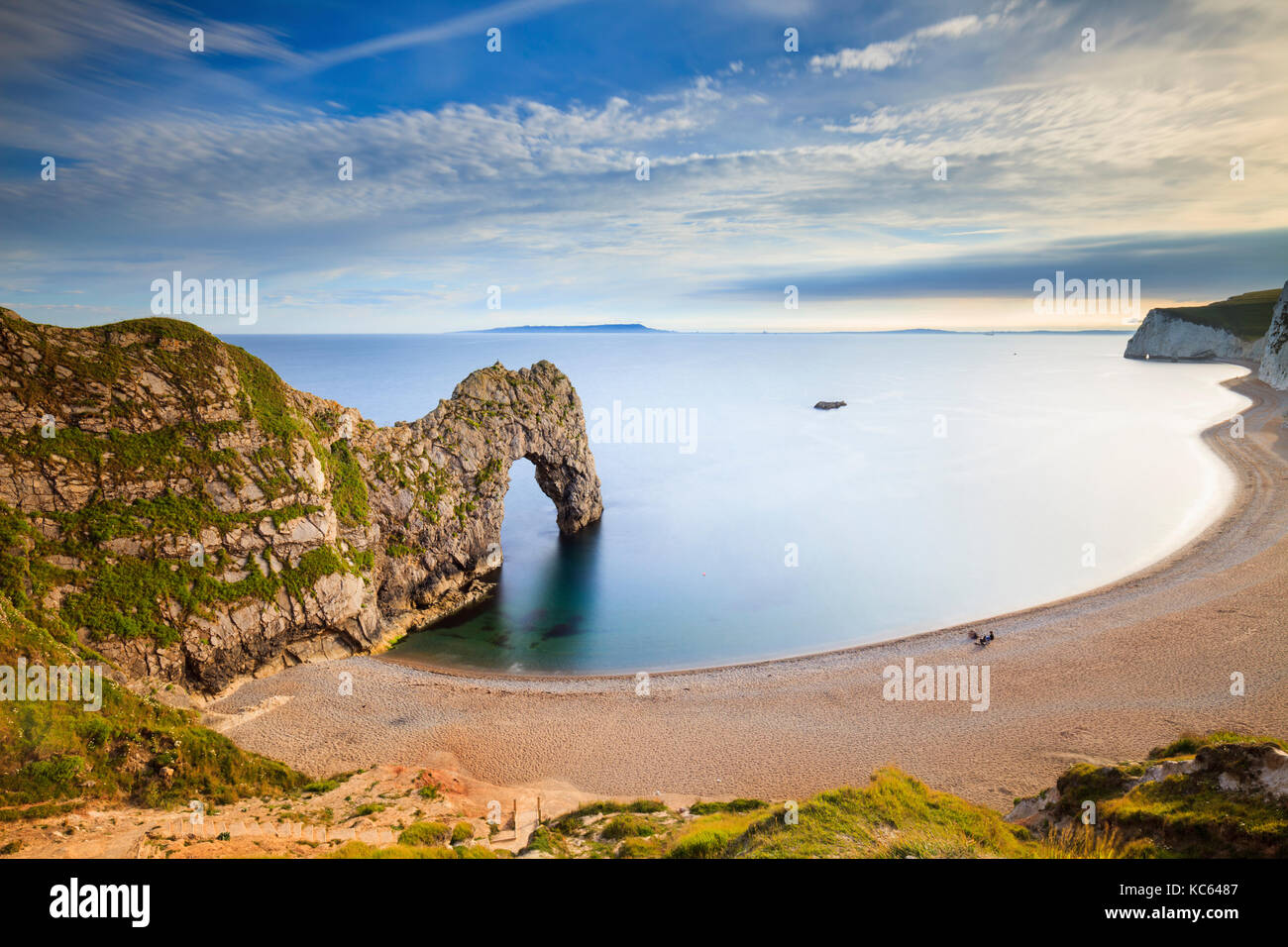 Puerta de durdle sobre la costa Jurásica de Dorset Foto de stock