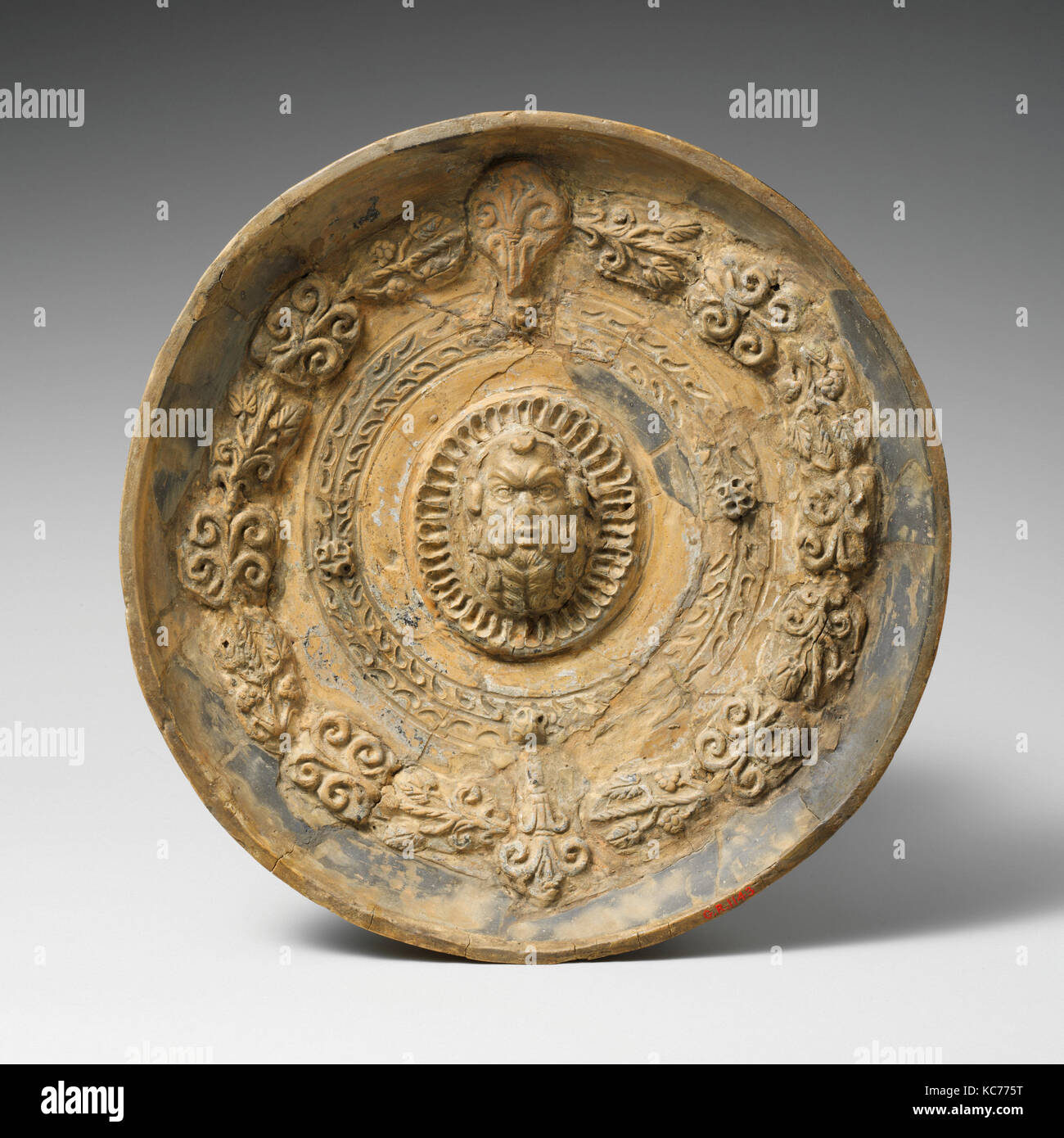 Phiale terracota (Libération bowl), ca. 250-200 A.C. Foto de stock
