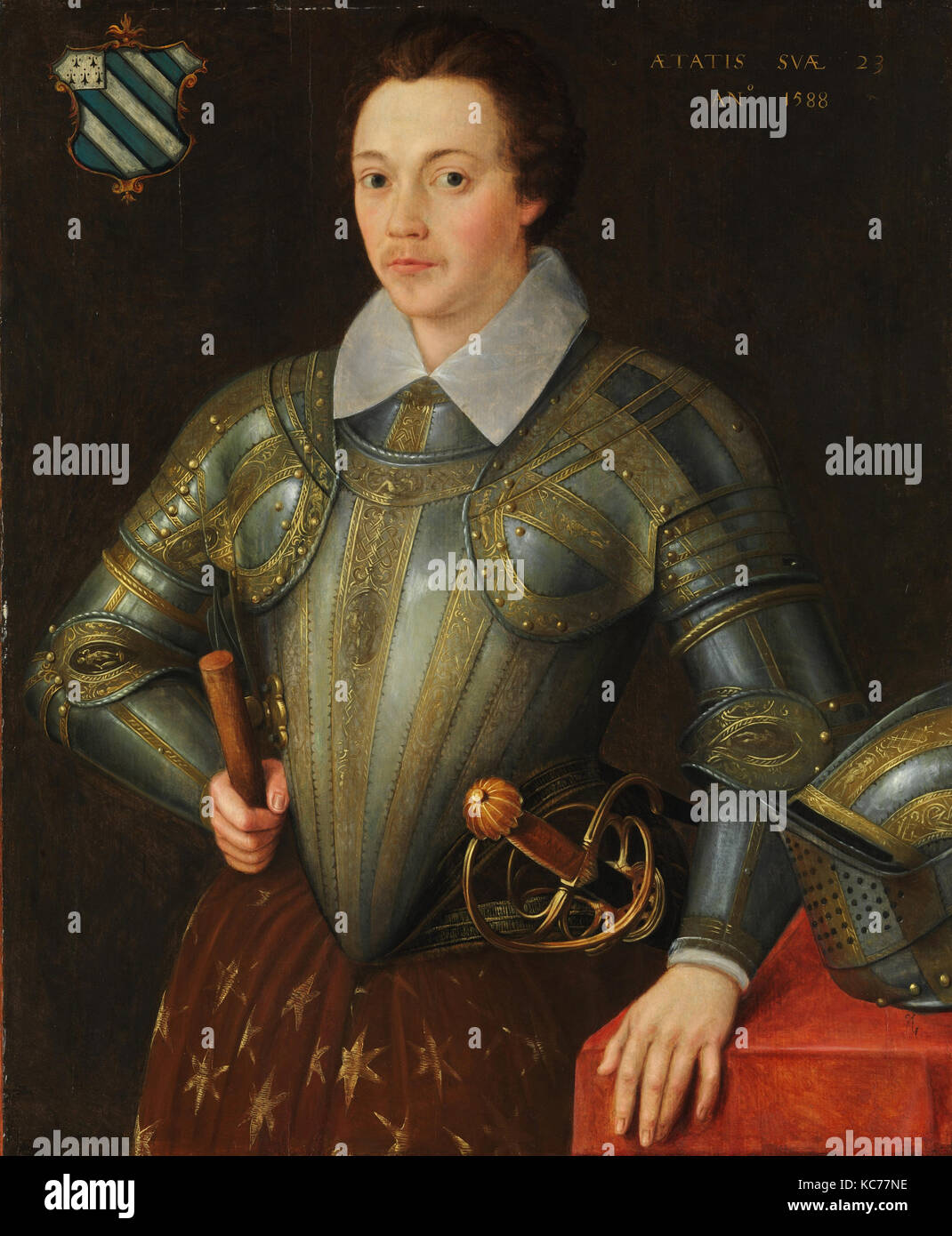 Sir John Shurley de propiedades Isfield (1565-1632), pintor británico Foto de stock