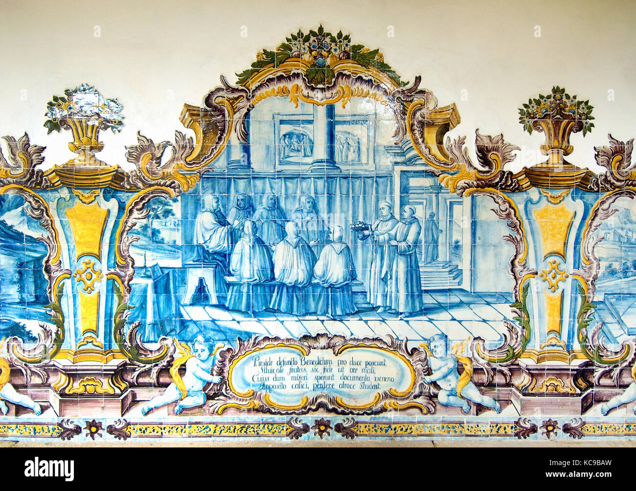 Azulejos del Monasterio de Tibães. Braga, Portugal Fotografía de stock -  Alamy