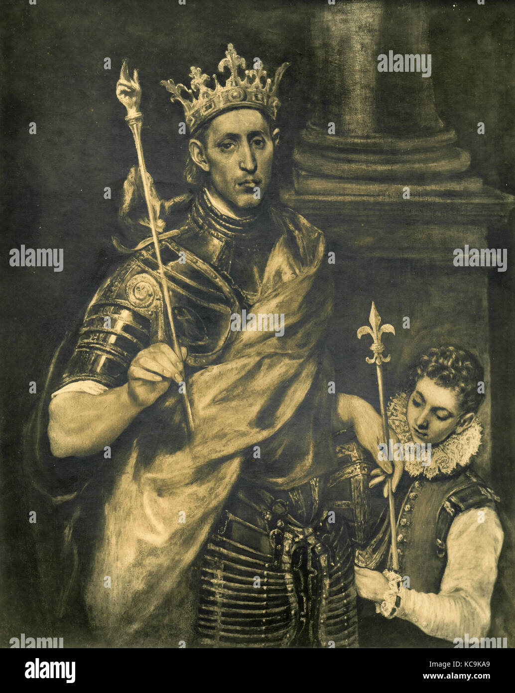 El rey Fernando II de Aragón, Retrato Foto de stock