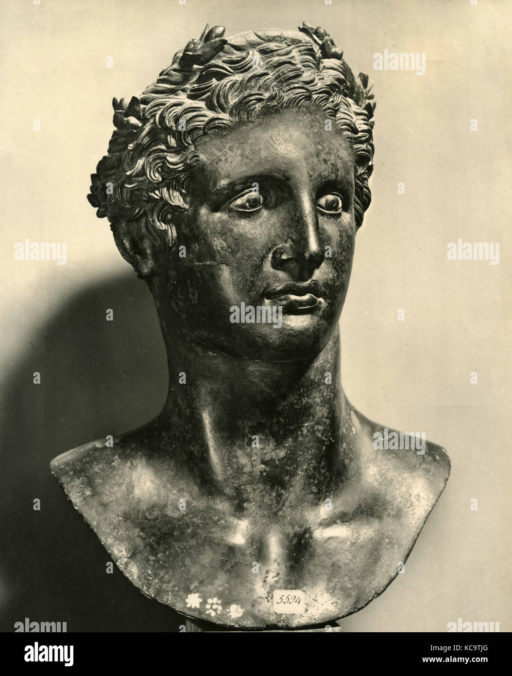 Retrato del faraón Ptolomeo II Filadelfo (ca. 309-246 a.C.). Grabado del  siglo XIX.