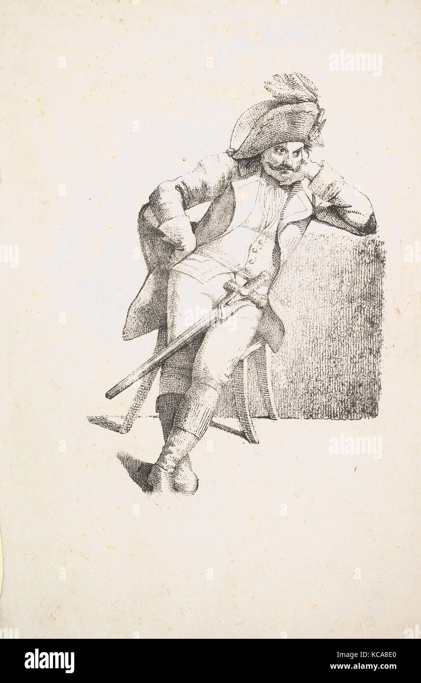 El Capitán reflexiva, Johann Gottfried Schadow, 1822 Foto de stock