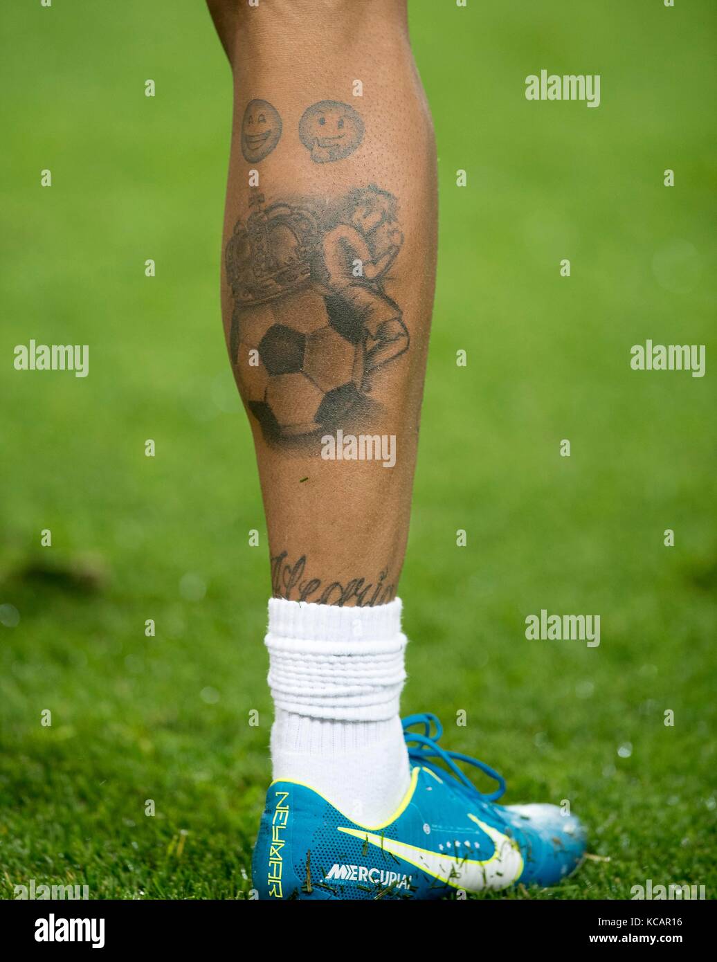 Característica, das rechte bein von neymar (París), Wade, Fuss