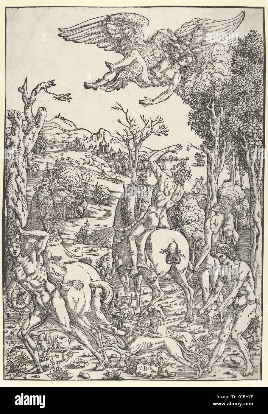 Zeus Como Un Aguila Raptando A Ganimedes Giovanni Battista Palumba 1500 1510 Fotografia De Stock Alamy