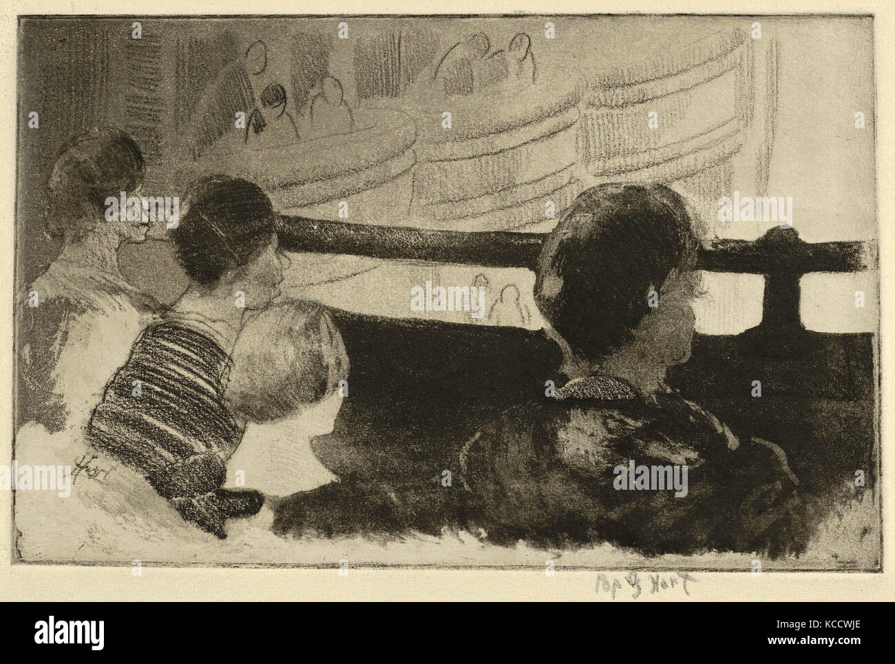 Dibujos y Grabados, Impresión, Matinee, Artista Pop Overbury, George Hart, americano, El Cairo, Illinois, 1868-1933 Nueva York, Hart Foto de stock