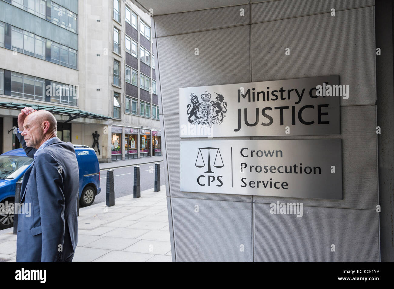 El Servicio de Fiscalía de la corona y el Ministerio de Justicia edificio a 102 Petty Francia, Westminster, London, UK Foto de stock