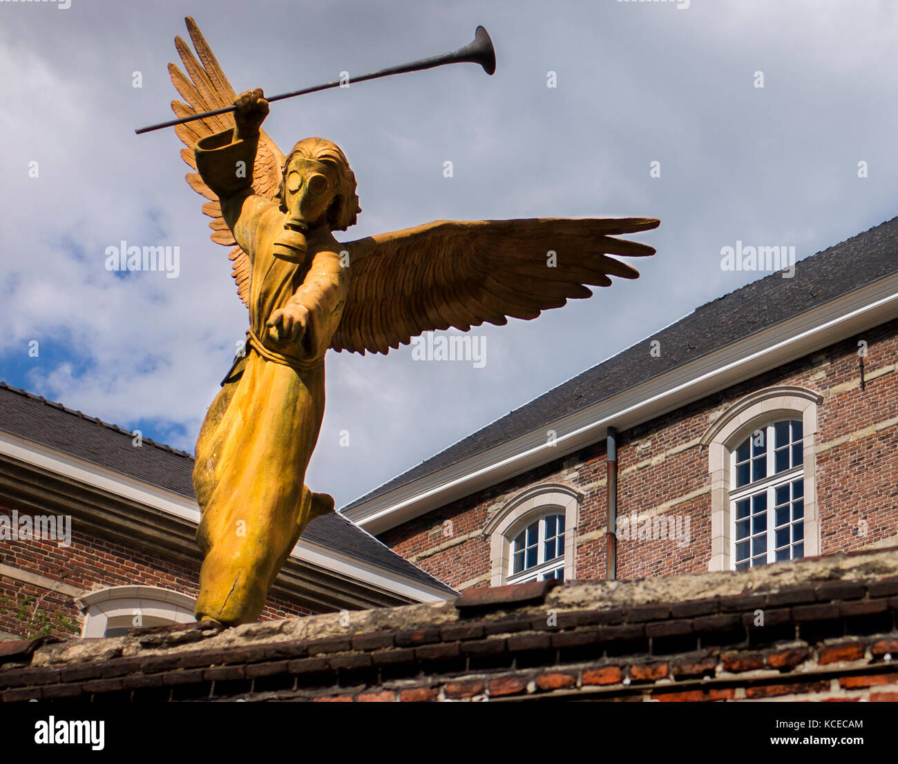 Uno de los siete ángeles del apocalipsis Gante Bélgica Foto de stock