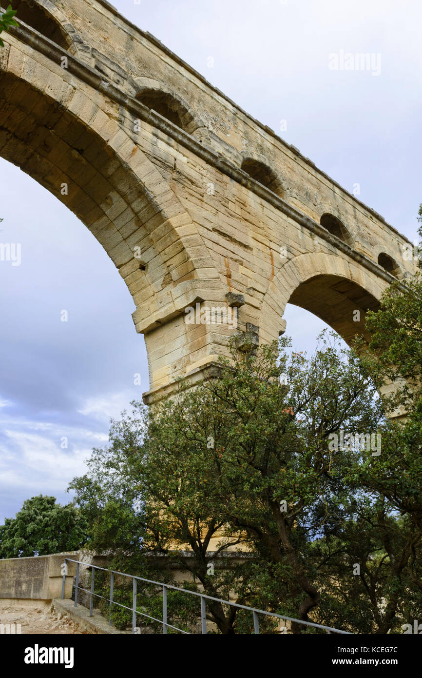 Pont du Gard, languedoc-roussillon, Francia Foto de stock