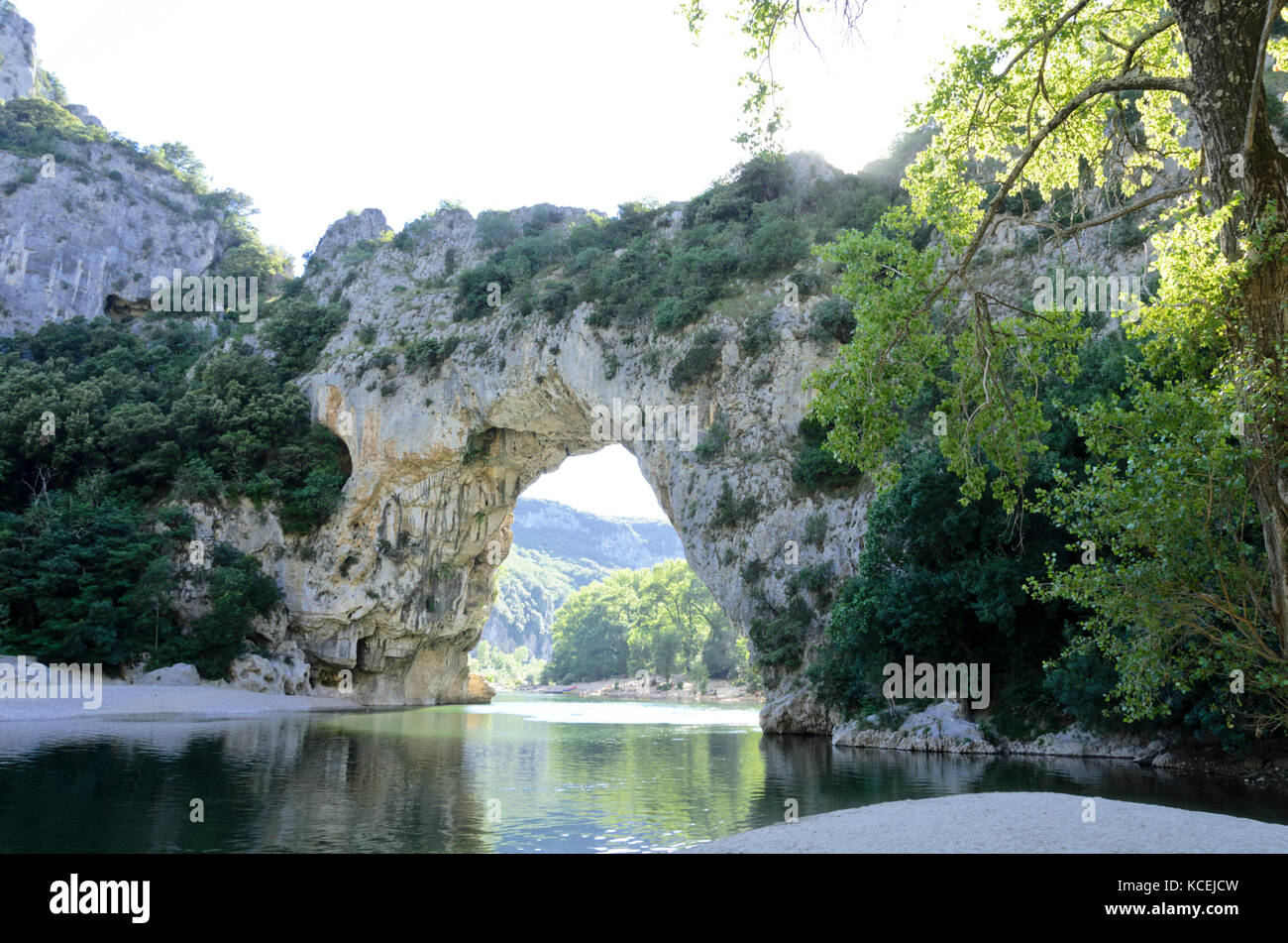 Pont d'Arc, Ardèche, Francia Foto de stock