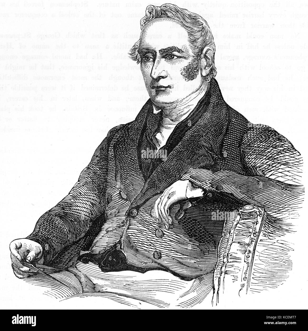 George Stephenson (9 de junio de 1781 - 12 de agosto de 1848) fue un  ingeniero civil inglés y el ingeniero mecánico, quien construyó la primera  línea ferroviaria entre ciudades en el