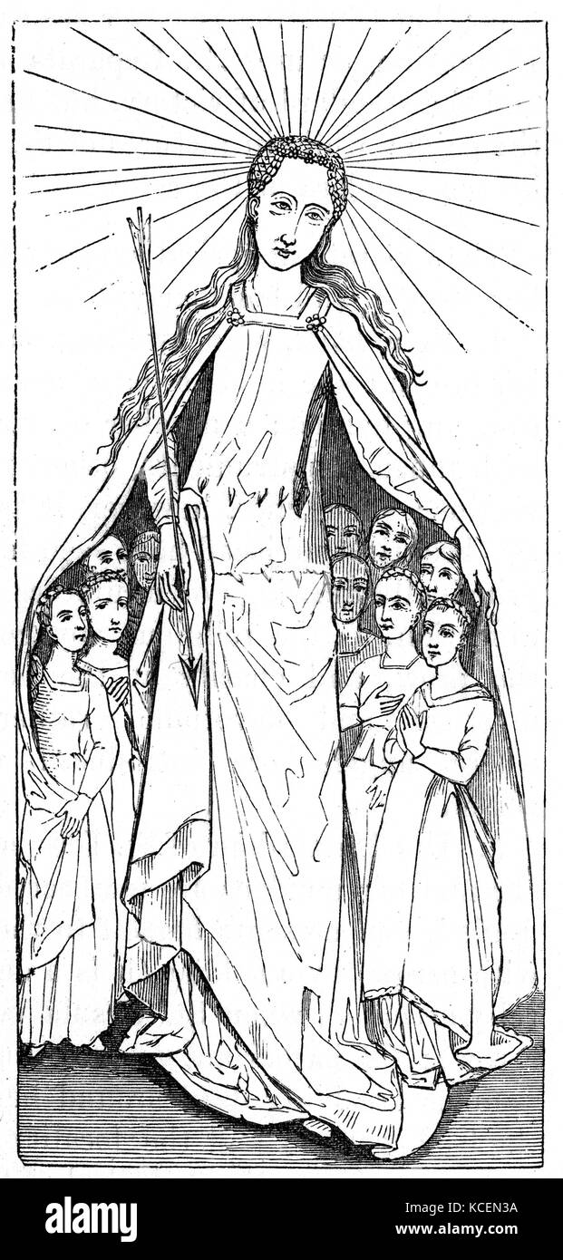 Santa Úrsula, un Romano-British santo cristiano. Una princesa que a  petición de su padre el Rey de Dumnonia Dionotus en el sur-oeste de Gran  Bretaña, partió para unirse a su futuro marido,