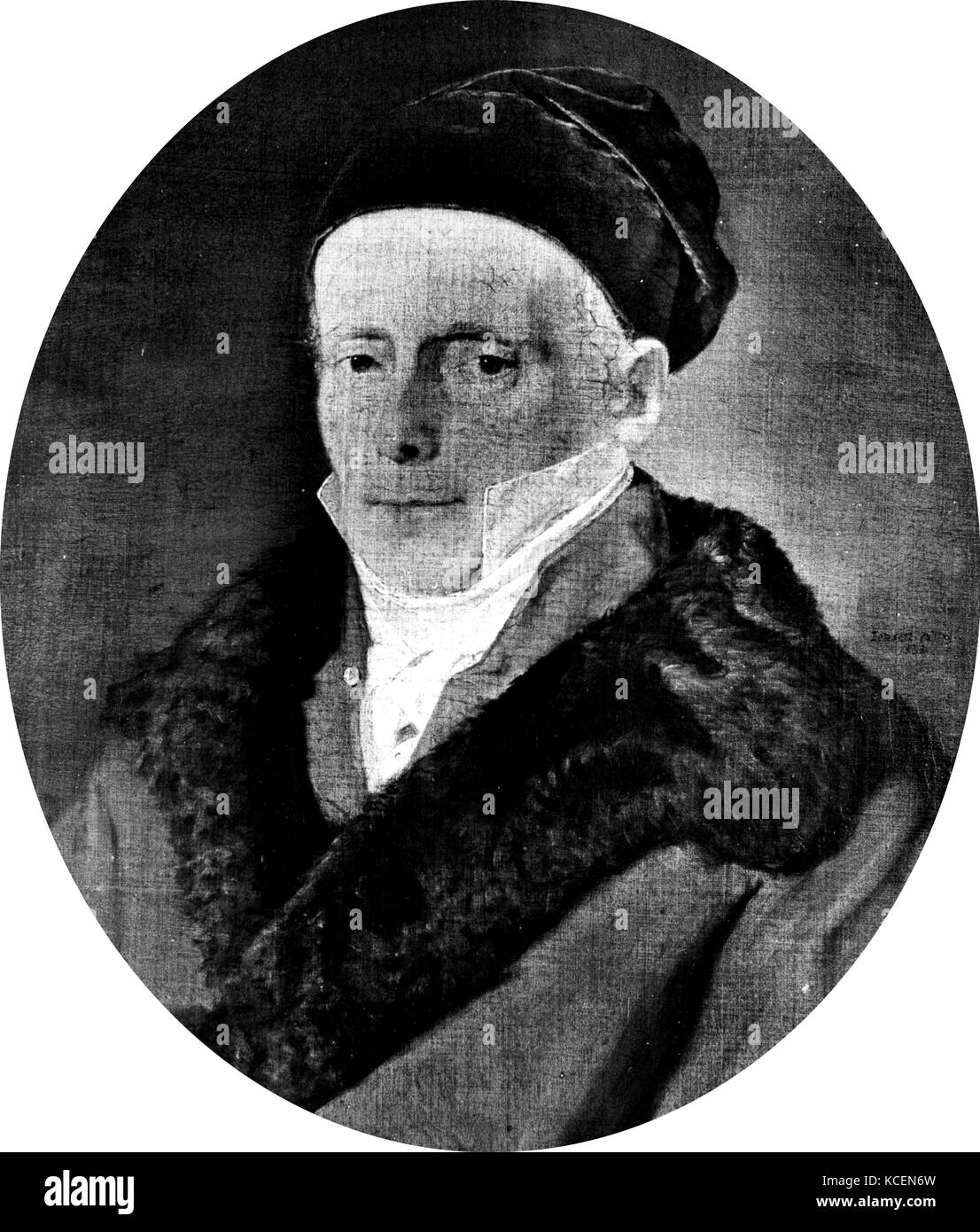 Heinrich Christian Schumacher (1780-1850). Astrónomo alemán: Director del Observatorio de Copenhague. Foto de stock