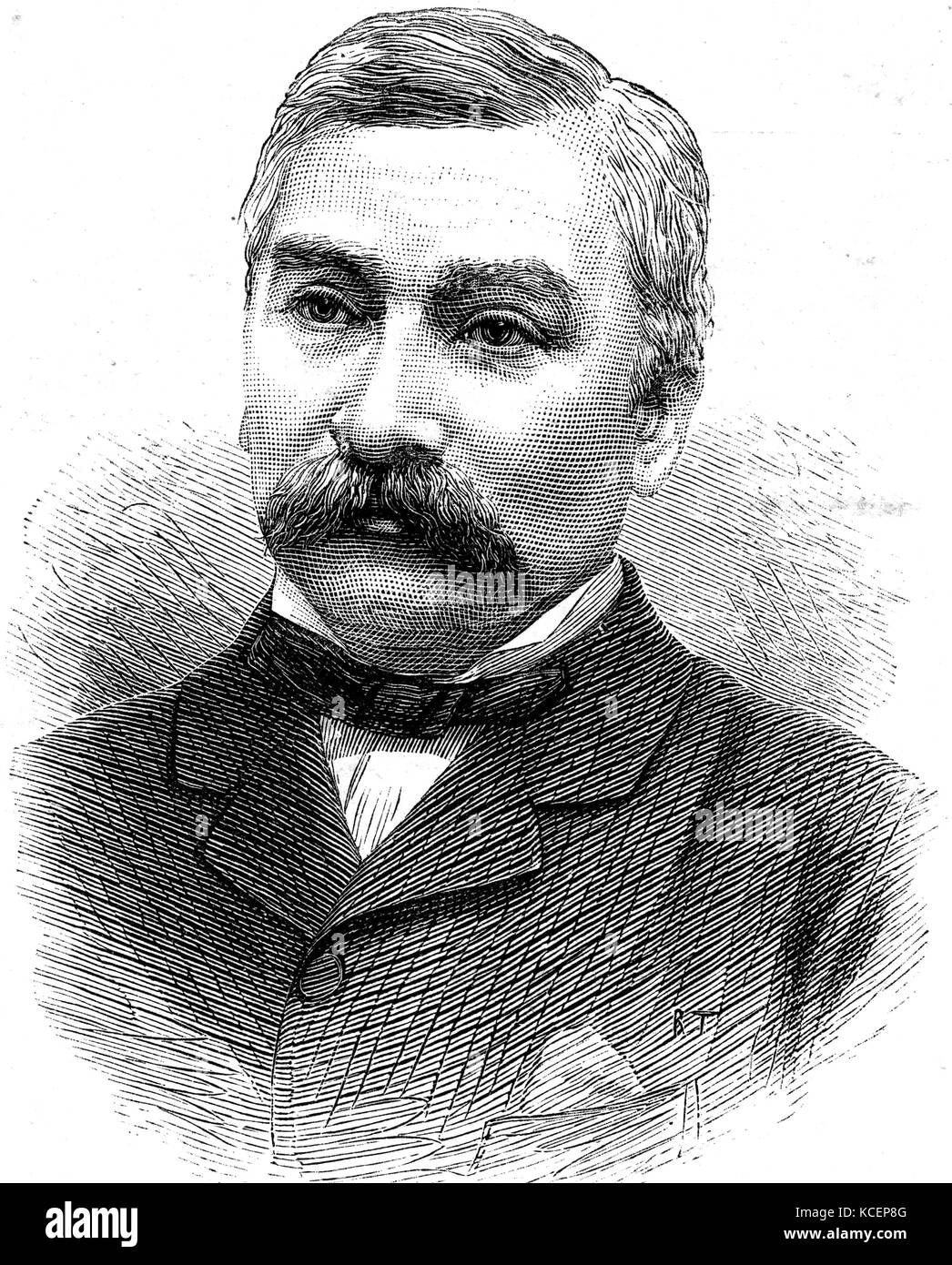 Retrato de Wilson (18291885) británico, Presidente y Director