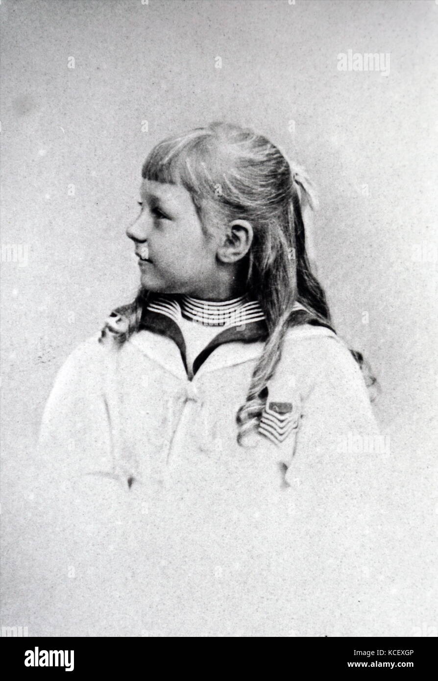 Fotografía de la princesa Victoria Luisa de Prusia (1892 - 1980), hija del emperador alemán Guillermo II y Augusta Victoria de Schleswig-Holstein. Fecha del siglo XIX Foto de stock