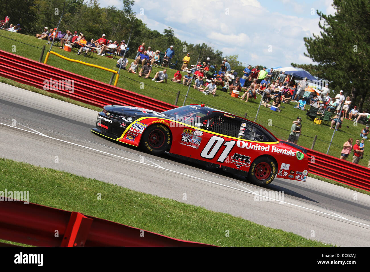 Sheldon Credo. Coche 01. NASCAR XFINITY Raza. Mid-Ohio Sports Car Course. Lexington, Mansfield, Ohio, EE.UU. Foto de stock