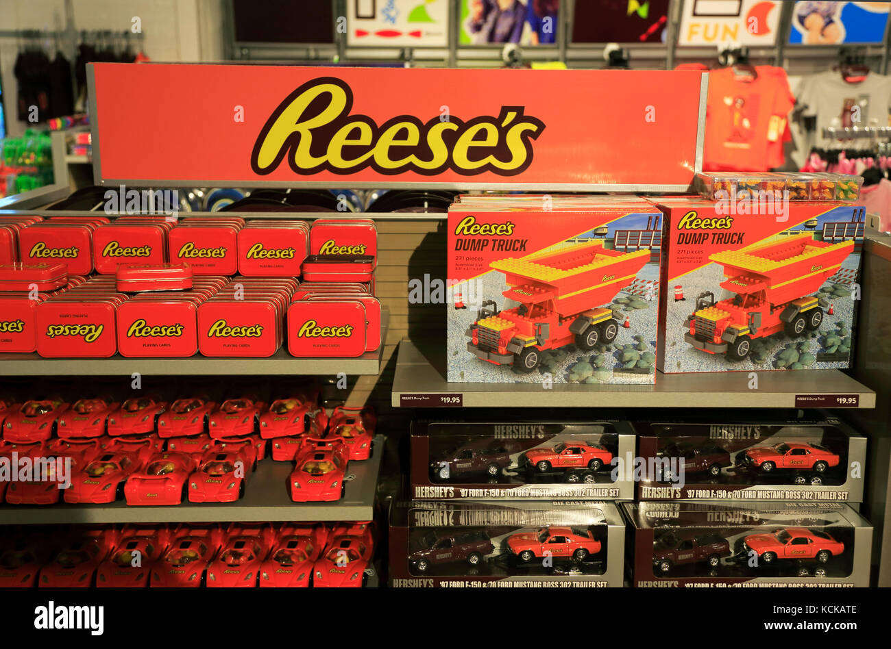 Los chocolates para la venta en el hipermercado de Hershey's Chocolate