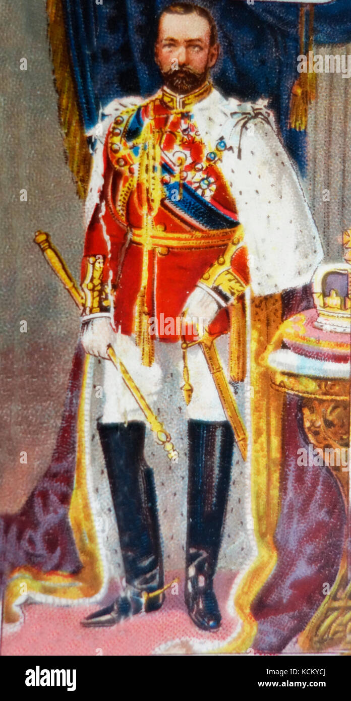 Una ilustración de una coronación real Foto de stock