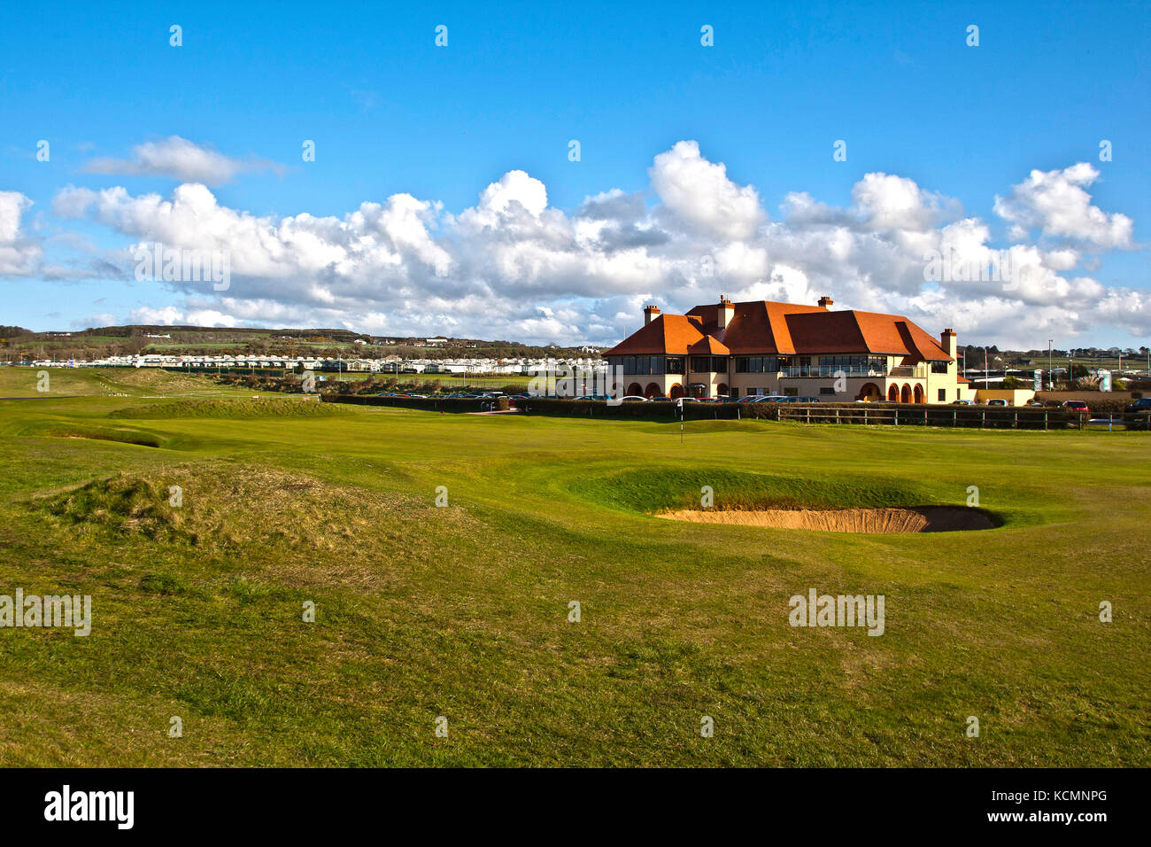 El club de golf Royal portrush la sede para el 2019 Campeonato Abierto de golf Foto de stock