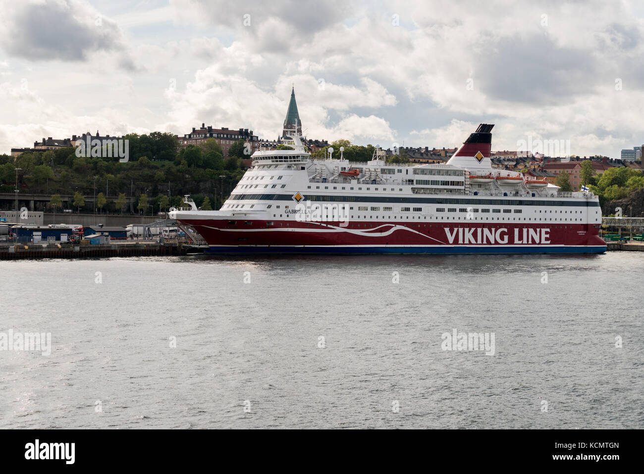 Cruise ferry Viking Ship Gabriella en Estocolmo Foto de stock