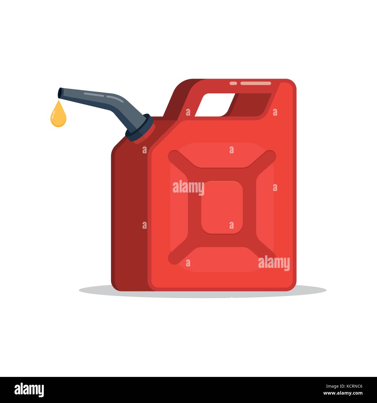 Cartucho de gasolina con una gota de combustible. Ilustración vectorial  aislada sobre fondo blanco Imagen Vector de stock - Alamy