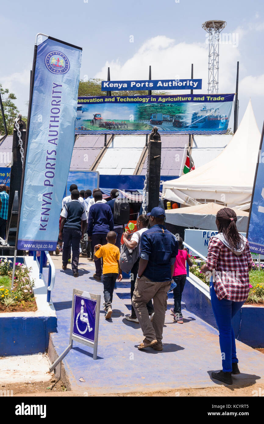 Kenya la Autoridad de Puertos de descarga, exposición Feria internacional de Nairobi, Kenia Foto de stock
