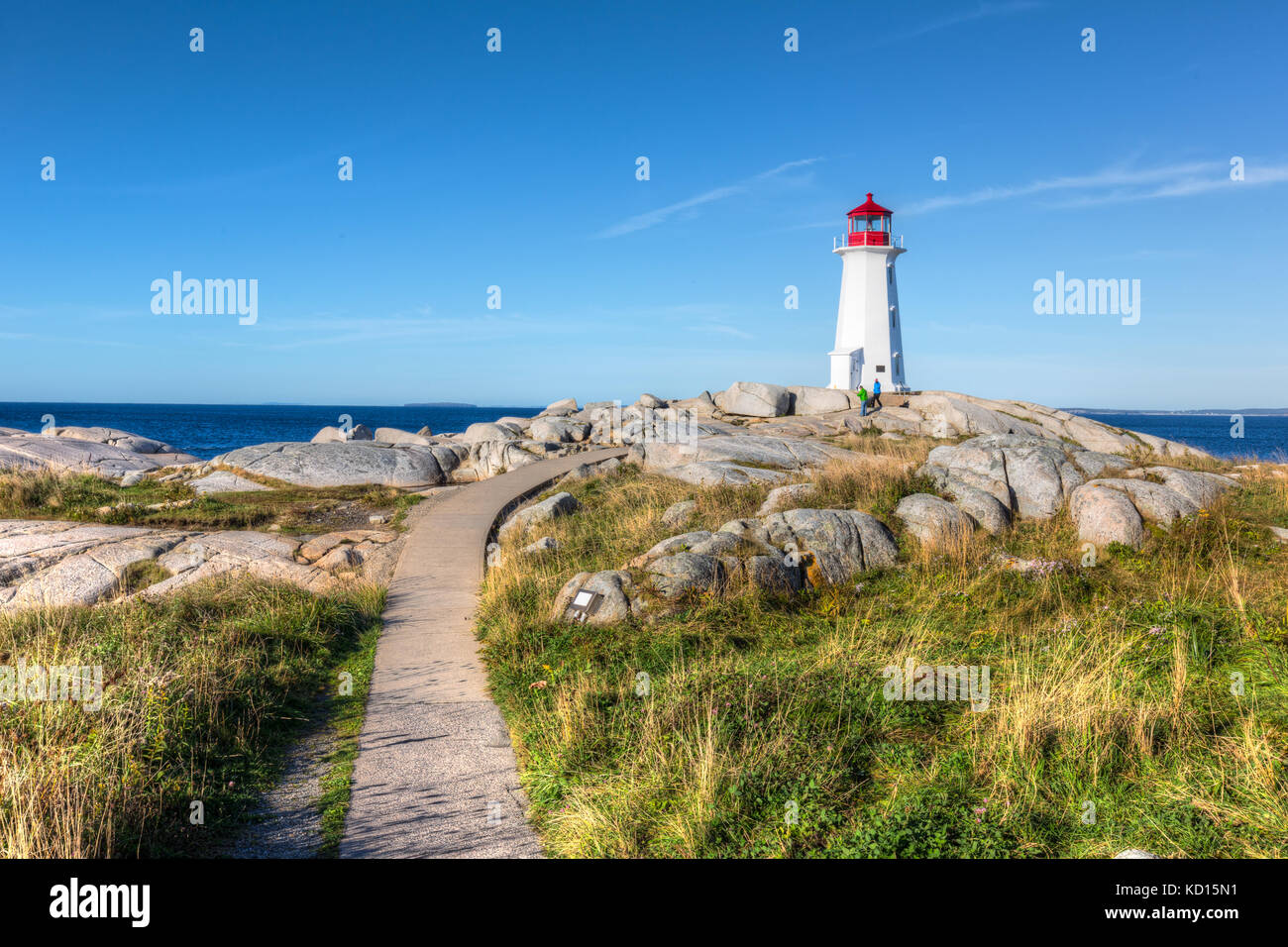 Faro, Peggys Cove, Nova Scotia, Canadá Foto de stock