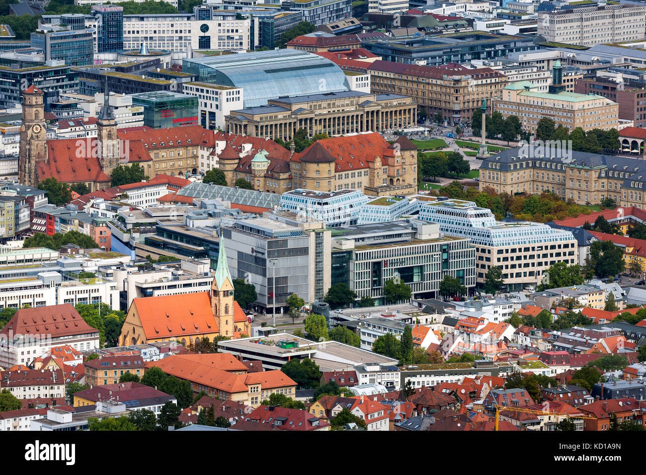 Ciudad de Stuttgart, Baden-Wurtemberg. Foto de stock
