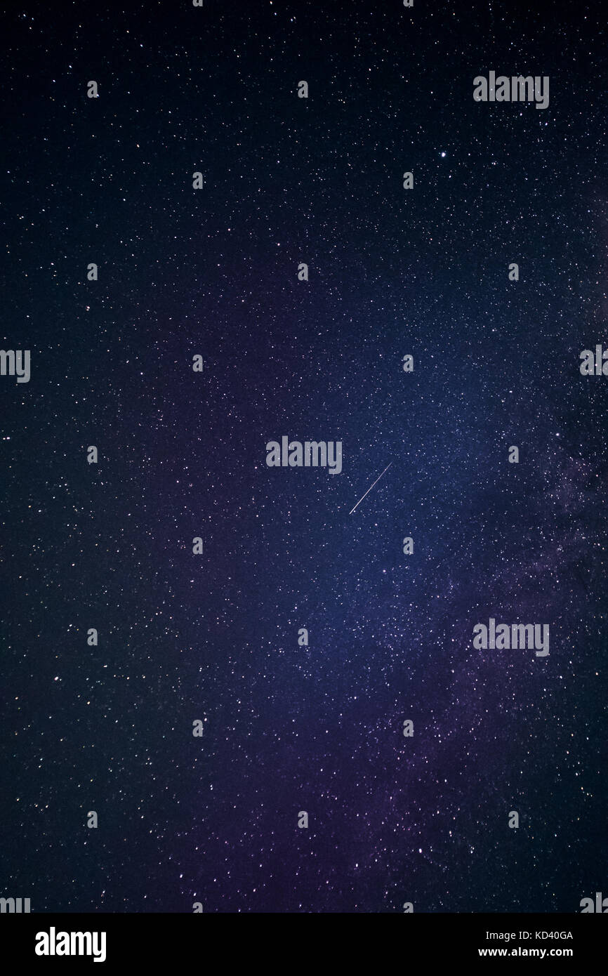 Galaxy estrellas cielo nocturno Foto de stock