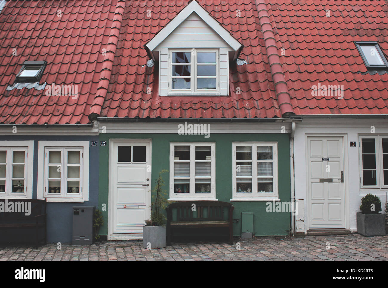 Casas en Dinamarca Foto de stock