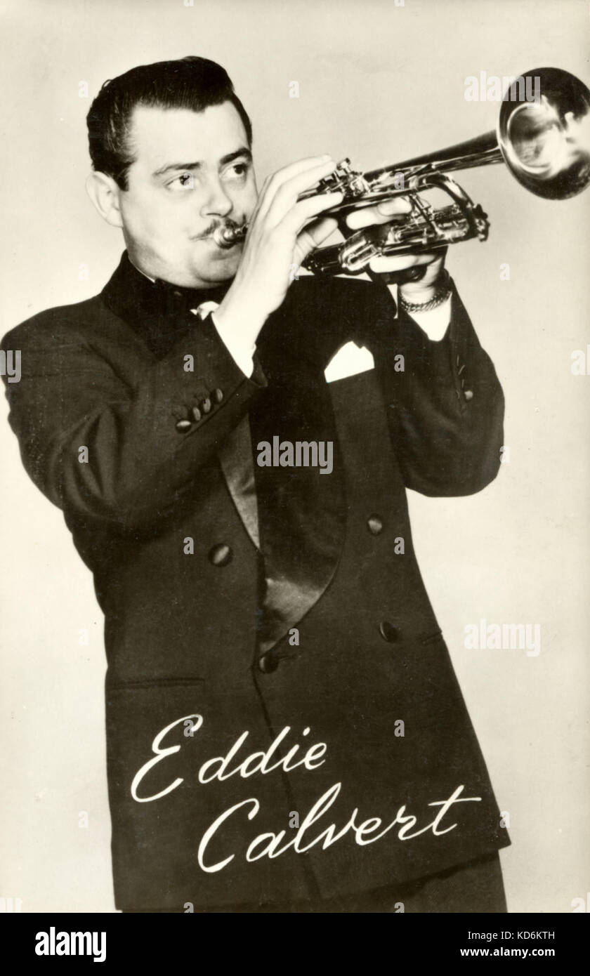 Eddie Calvert, retrato con trompeta. Trompetista inglés, el 15 de marzo de  1922 - 1978 Fotografía de stock - Alamy