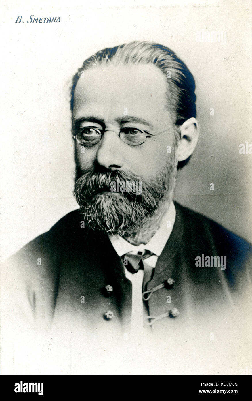 Bedrich Smetana compositor bohemio, 1824-1884. Foto de stock
