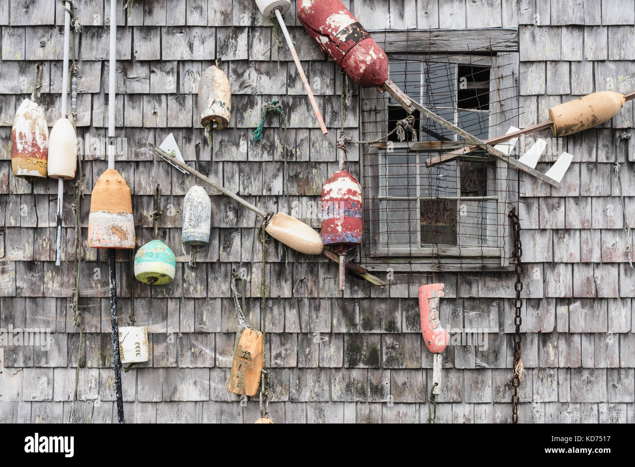 Cape neddick libra de langosta, York, Maine Foto de stock