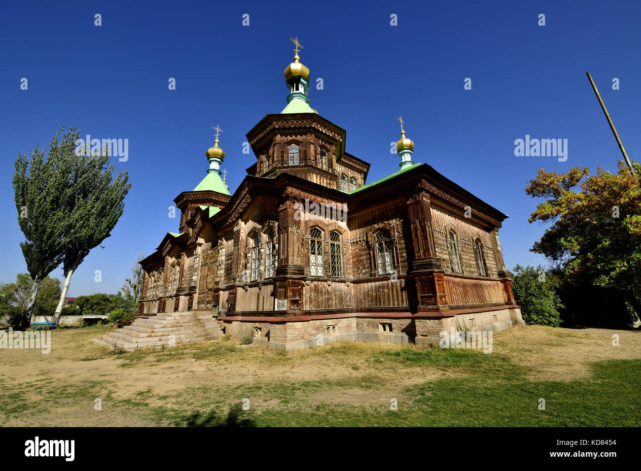 La Iglesia Ortodoxa Rusa, Kirguistán, Asia Central, los viajes, la ruta de la Seda Foto de stock