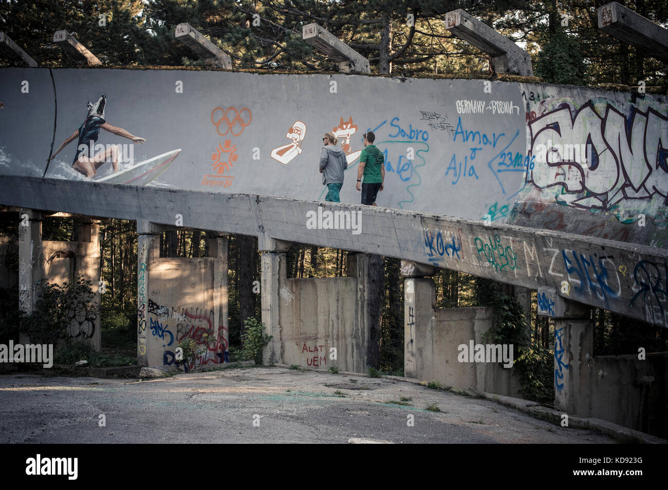 Le site des jeux olympiques de 1984. Sarajevo mai 2015. El sitio de