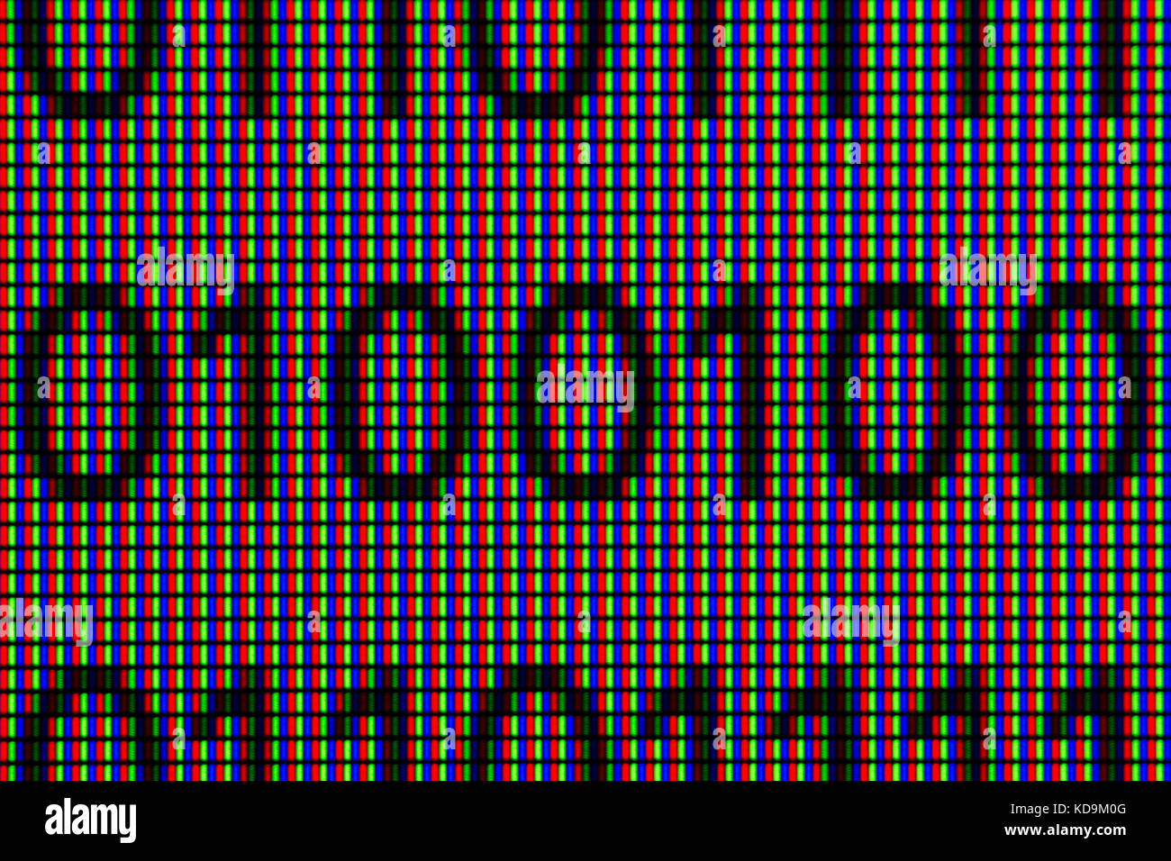 Píxeles de pantalla macro código binario Foto de stock