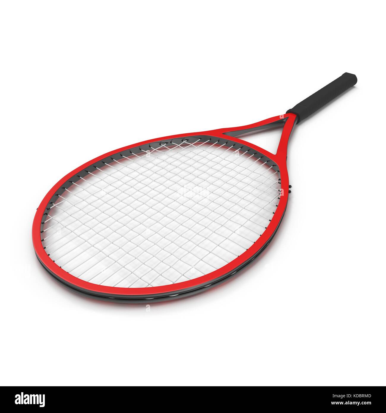Raqueta de tenis rojas fondo blanco aislado Fotografía de stock - Alamy