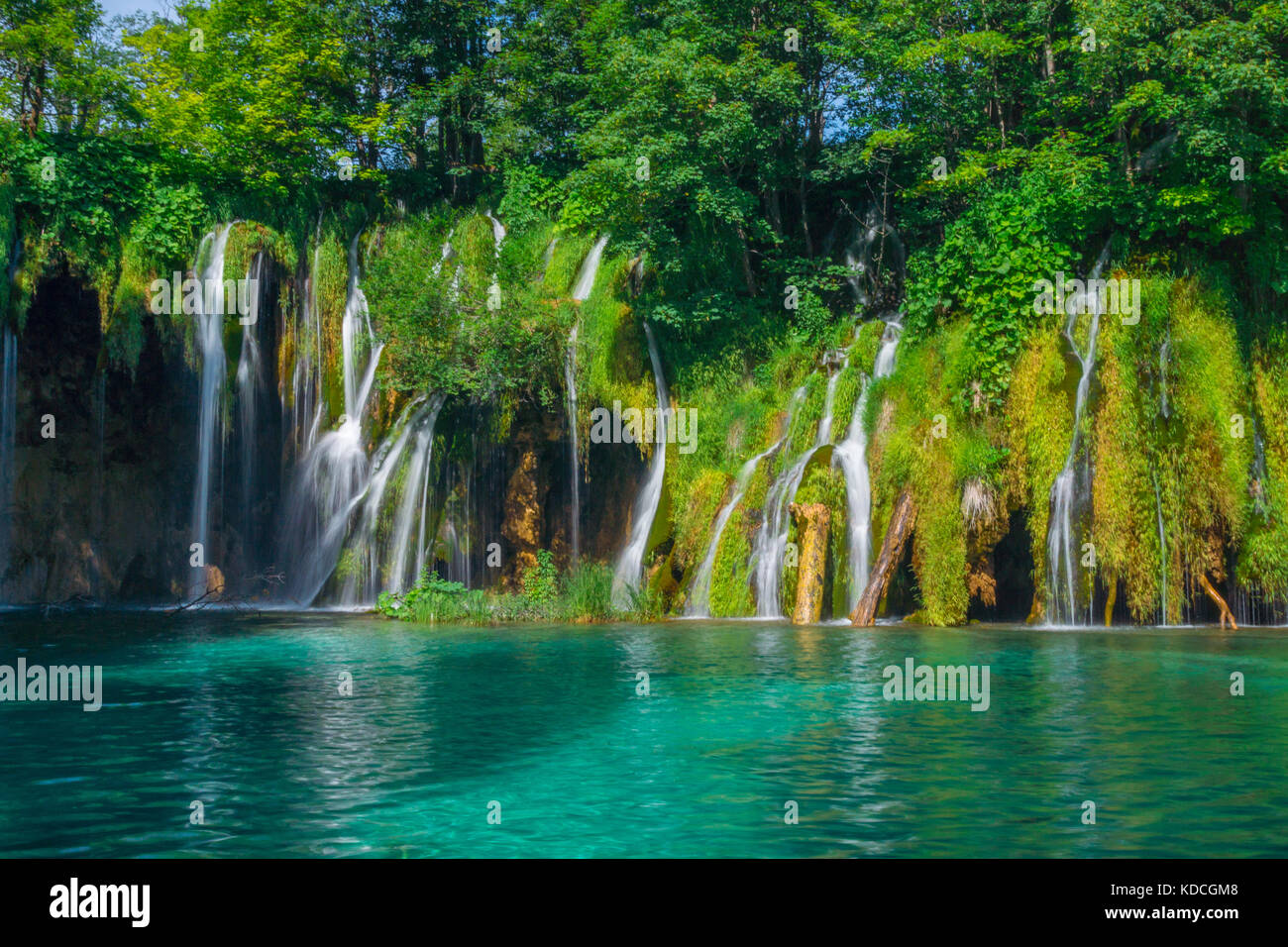 Los lagos de Plitvice, Parque nacional, Croacia Foto de stock