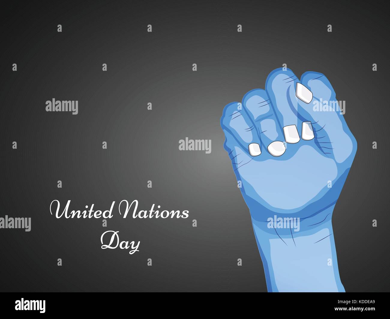 Ilustración del día de las Naciones Unidas antecedentes Ilustración del Vector
