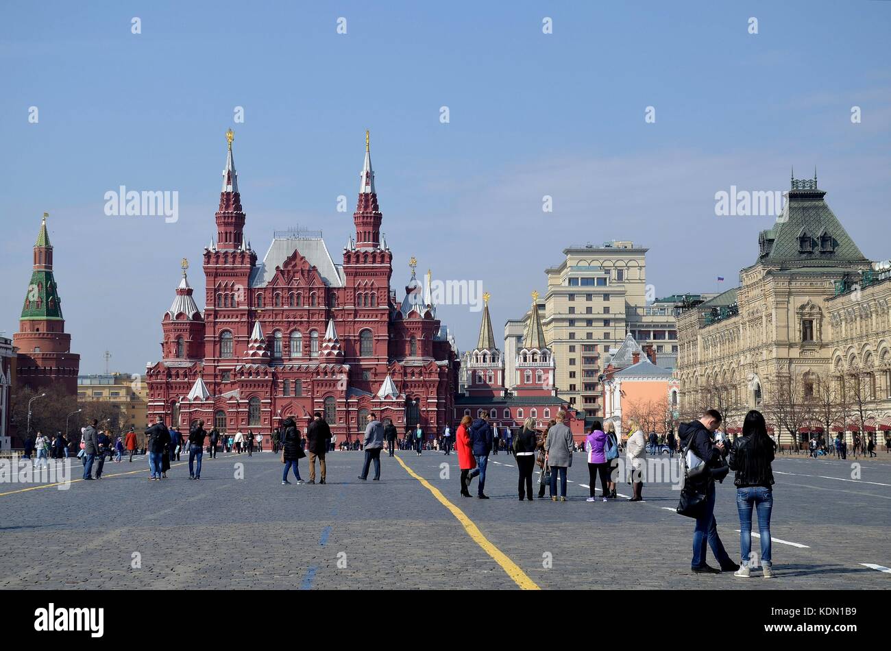 Roter Platz en Moskau Foto de stock