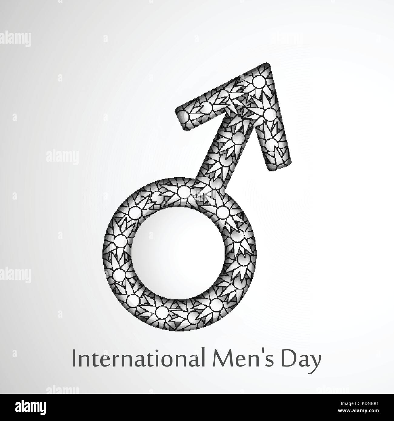 Ilustración de fondo del Día Internacional de los hombres Imagen Vector