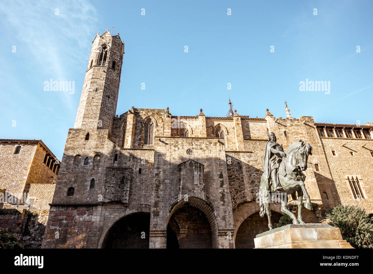 Casco antiguo de la ciudad de Barcelona Foto de stock