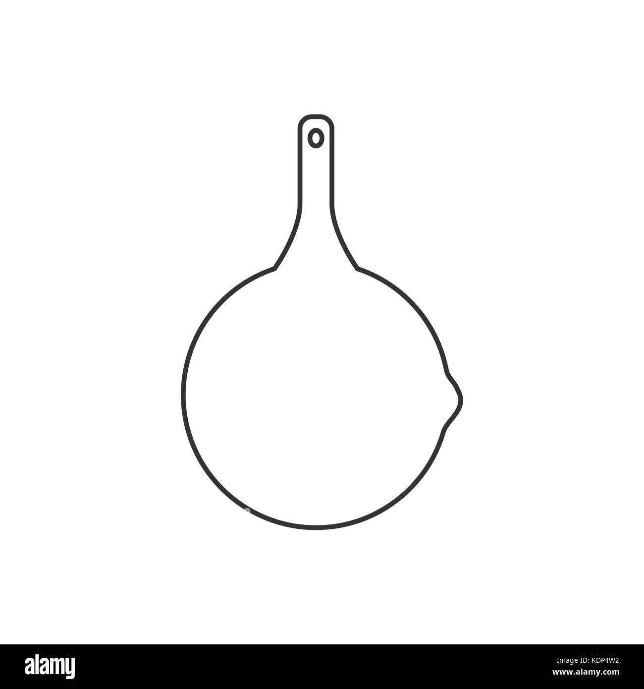Pan Cooking , Icono De Diseño De Línea Vectorial Fotografía De Stock 